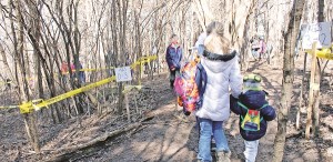 INTO THE WOODS -- The Easter Bunny found clever locations to hide the eggs in the Aurora Community Arboretum